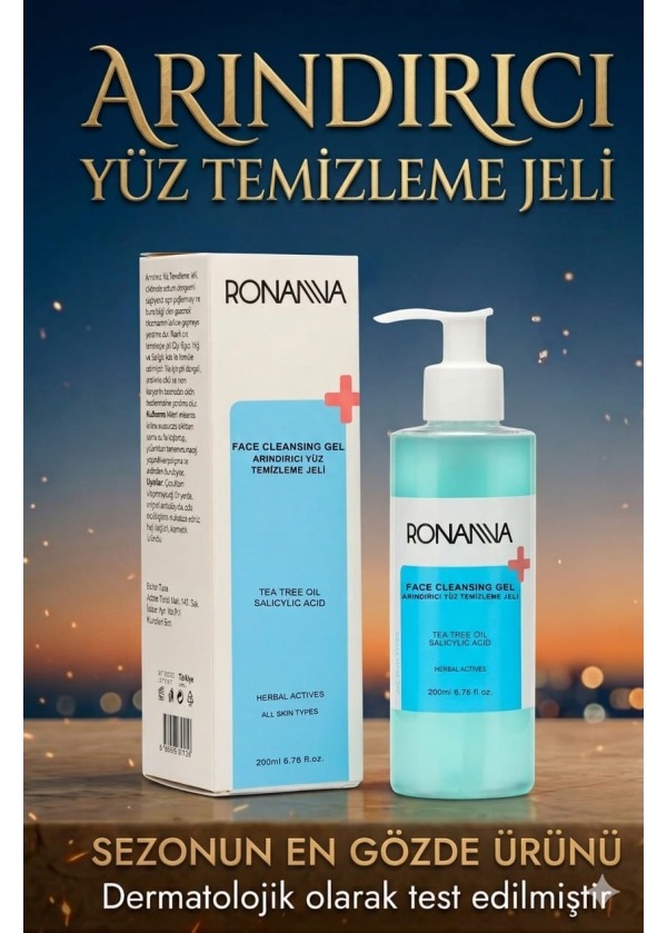 Arındırıcı Yüz Temizleme Jeli - Çay Ağacı Yağı Ve Salisilik Asit Ile Derinlemesine Temizlik - 200ml