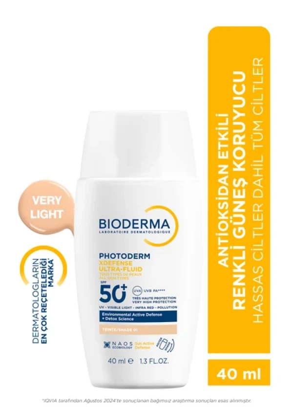 Bioderma Photoderm Xdefense Spf50+ Renkli Güneş Kremi 40 ml - Light