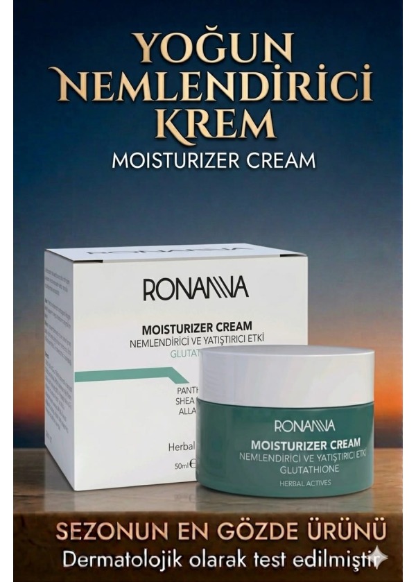 Ronanna Yoğun Nemlendirici Krem – Onarıcı, Yenileyici, Kuru ve Hassas Ciltler İçin Yüz Kremi